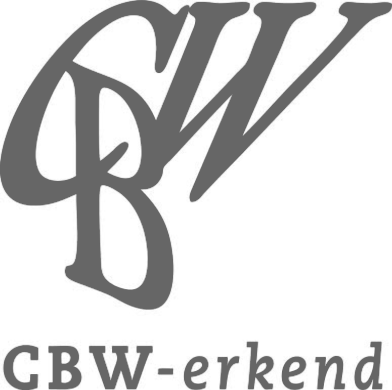 Cbw erkend grijs transparant