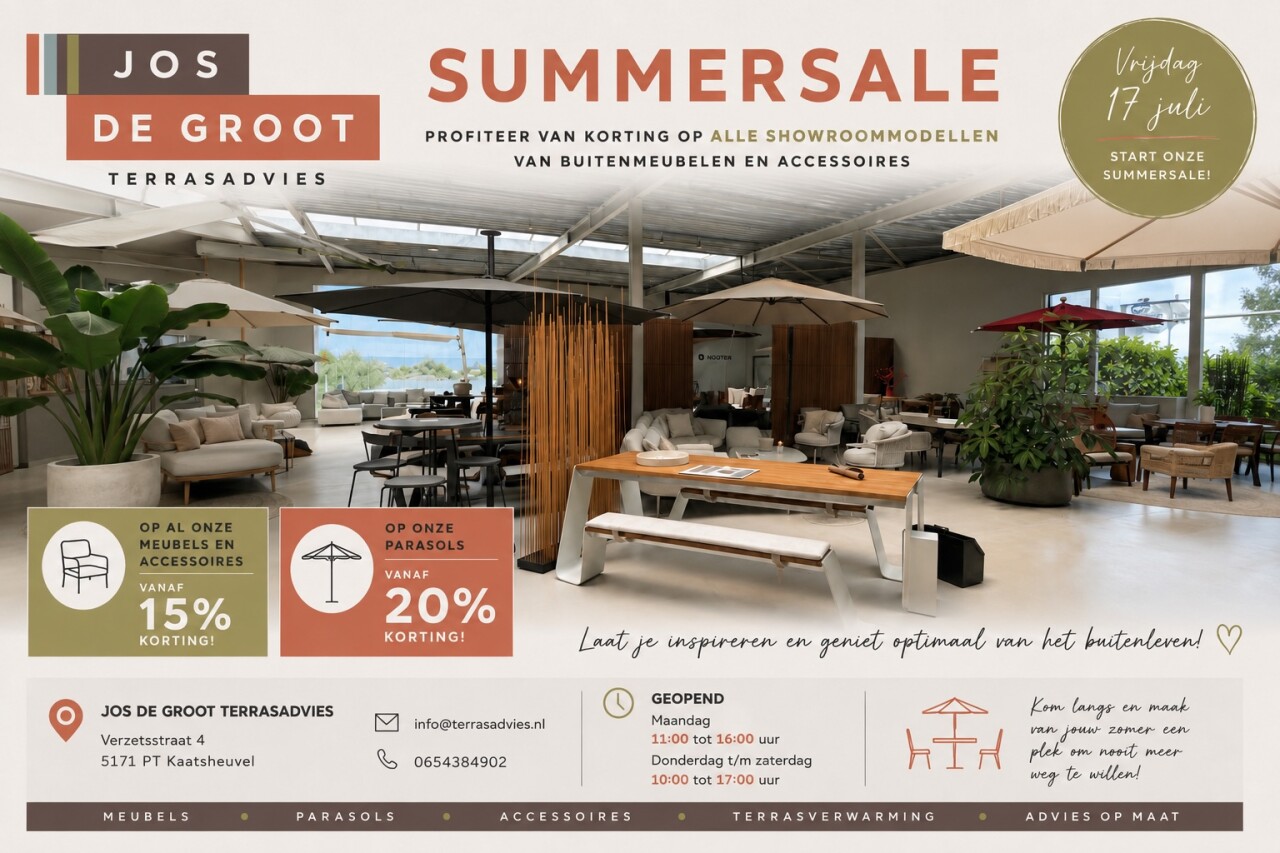 Terrasadvies SALE 2026
